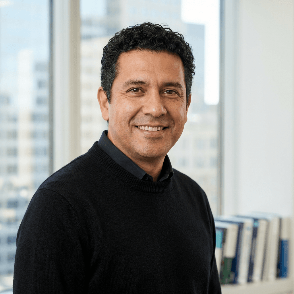 Rui Andrade, fundador de startup, em reunião de trabalho